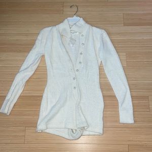 Fuzzy Long Sleeve Romper